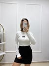 BEYAZ CK UZUN KOLLU BODY