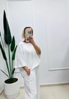 BEYAZ TAŞLI MODAL EŞOFMAN TAKIMI