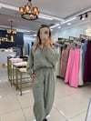 ÇAĞLA YEŞİLİ PREMIUM GÖMLEK PANTOLON TAKIM