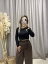 KAHVERENGİ KEMERLİ PANTOLON
