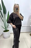 KAHVERENGİ TAŞLI MODAL EŞOFMAN TAKIMI