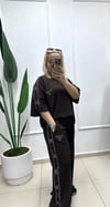 KAHVERENGİ TAŞLI MODAL EŞOFMAN TAKIMI