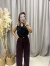 MÜRDÜM PREMIUM SERİ GOLD DÜĞME DETAYLI PALAZZO PANTOLON