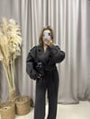 PREMIUM SERİ KOYU KAHVE STANDART BEDEN KISA KEMERLİ TRENÇ