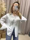PREMIUM  SERİ POPLİN BEYAZ TASLI GÖMLEK