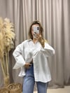 PREMIUM  SERİ POPLİN BEYAZ TASLI GÖMLEK