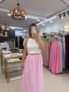 ŞEKER PEMBE POPLİN ETEK