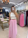 ŞEKER PEMBE POPLİN ETEK