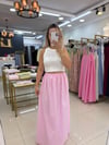 ŞEKER PEMBE POPLİN ETEK
