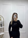 SİYAH CK UZUN KOLLU BODY