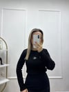 SİYAH CK UZUN KOLLU BODY