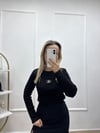 SİYAH CK UZUN KOLLU BODY