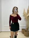 SİYAH METAL AKSESUARLI MİNİ ŞORT ETEK