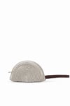 Bonell Hasır Clutch Çanta Krem
