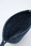 Haze Lacivert Handmade Hasır Clutch Çanta