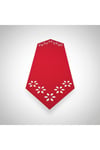 1 Adet Deri Runner-40x140 cm-Çiçek Desenli Runner