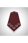 1 Adet Deri Runner-40x140 cm-Çiçek Desenli Runner