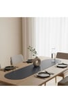 1 Adet Deri Runner-40x140 cm-Deri Masa Örtüsü
