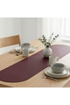 1 Adet Deri Runner-40x140 cm-Deri Masa Örtüsü