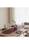 1 Adet Deri Runner-40x140 cm-Deri Masa Örtüsü