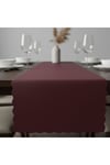 1 Adet Deri Runner-40x140 cm-Fırfır Desenli Runner