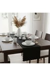 1 Adet Deri Runner-40x140 cm-Fırfır Desenli Runner