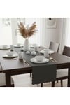 1 Adet Deri Runner-40x140 cm-Fırfır Desenli Runner