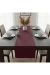 1 Adet Deri Runner-40x140 cm-Fırfır Desenli Runner