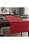 1 Adet Deri Runner-40x140 cm-Fırfır Desenli Runner