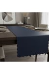 1 Adet Deri Runner-40x140 cm-Fırfır Desenli Runner