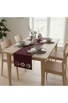 1 Adet Deri Runner-40x140 cm-Kilim Desenli Runner