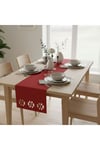 1 Adet Deri Runner-40x140 cm-Kilim Desenli Runner