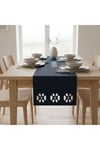1 Adet Deri Runner-40x140 cm-Kilim Desenli Runner