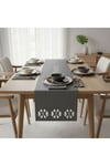 1 Adet Deri Runner-40x140 cm-Kilim Desenli Runner