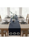 1 Adet Deri Runner-40x140 cm-Kilim Desenli Runner