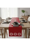 1 Adet Deri Runner-40x140 cm-Kilim Desenli Runner