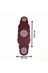 1 Adet Deri Runner-40x140 cm-Yıldız Desenli Runner