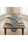 1 Adet Deri Runner-40x140 cm-Yıldız Desenli Runner