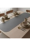 1 Adet Deri Runner Oval Kenarlı-40x140 cm