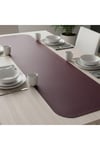 1 Adet Deri Runner Oval Kenarlı-40x140 cm