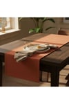 1 Adet Kumaş Kiremit Rengi Runner,Yıkanabilir Masa Runner 40x140
