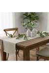 1 Adet Pamuk Polyester Karışımlı Yıkanabilir Kumaş Runner 37X136 cm