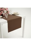 100% Pamuk Kumaş Kahverengi Runner 40X140