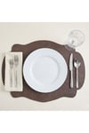 2 Adet Çift Yüz Kenar Dikişli Deri Amerikan Servis AS00120-33X44 cm Supla