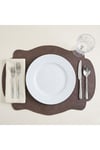 2 Adet Çift Yüz Kenar Dikişli Deri Amerikan Servis AS00120-33X44 cm Supla