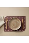 2 Adet Deri Amerikan Servis-33x44 cm Amerikan Servis-Delikli Supla