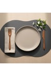 2 Adet Deri Amerikan Servis- Simetrik Oval Supla