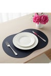 2 Adet Deri Amerikan Servis- Simetrik Oval Supla