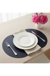 2 Adet Deri Amerikan Servis- Simetrik Oval Supla