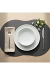 2 Adet Deri Amerikan Servis- Simetrik Oval Supla